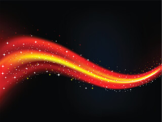 Abstract fiery background with sparkle effect