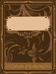 Old book cover vector illustration