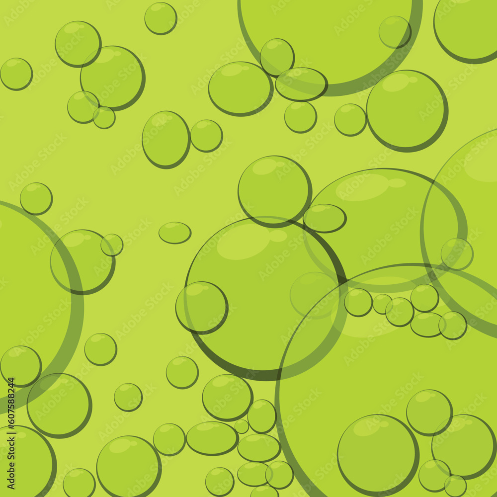 Sticker water with bubbles vector illustration