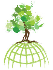 Environmental concept image...green world