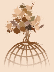 Environmental concept image fully editable vector illustration