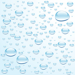 Blue water with bubbles vector illustration