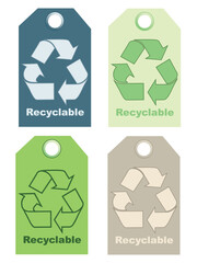 Recycle signs vector illustration