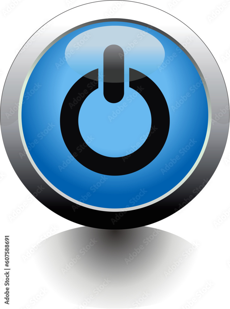 Poster vector button aqua style for web page
