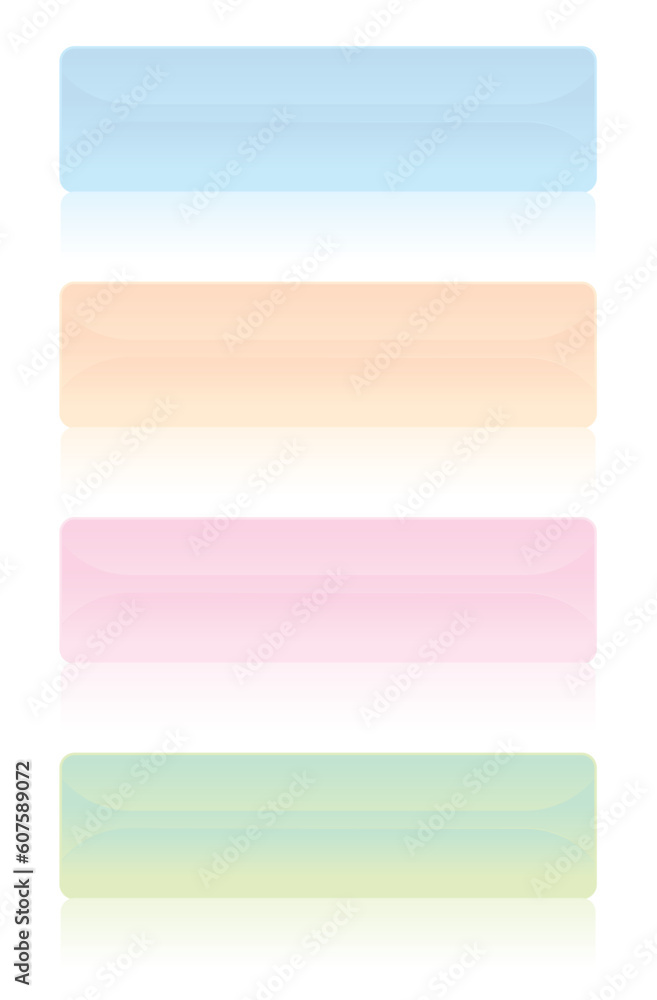 Aufkleber several web buttons in many different colors
