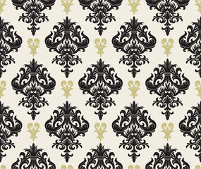 Obraz premium Seamless background from a floral ornament, Fashionable modern wallpaper or textile