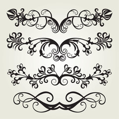 vector ornament In flower style