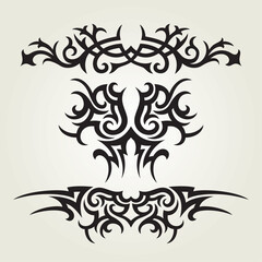 vector ornament In flower style