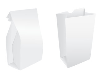 White product / paper bags.  Please check my portfolio for more packaging illustrations.