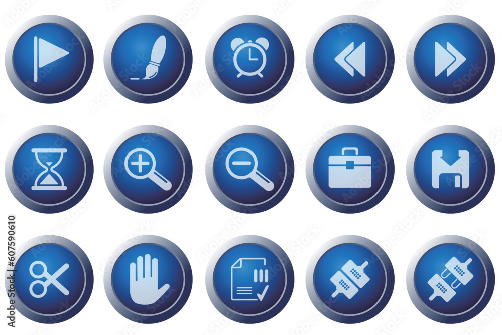 Poster toolbar and interface icons