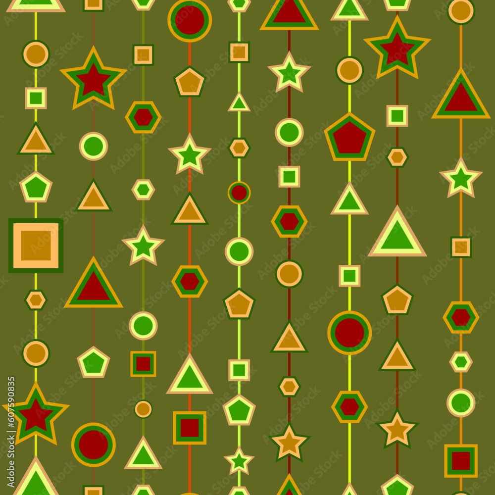 Poster geometry seamless background for yours design use. for easy making seamless pattern just drag all gr