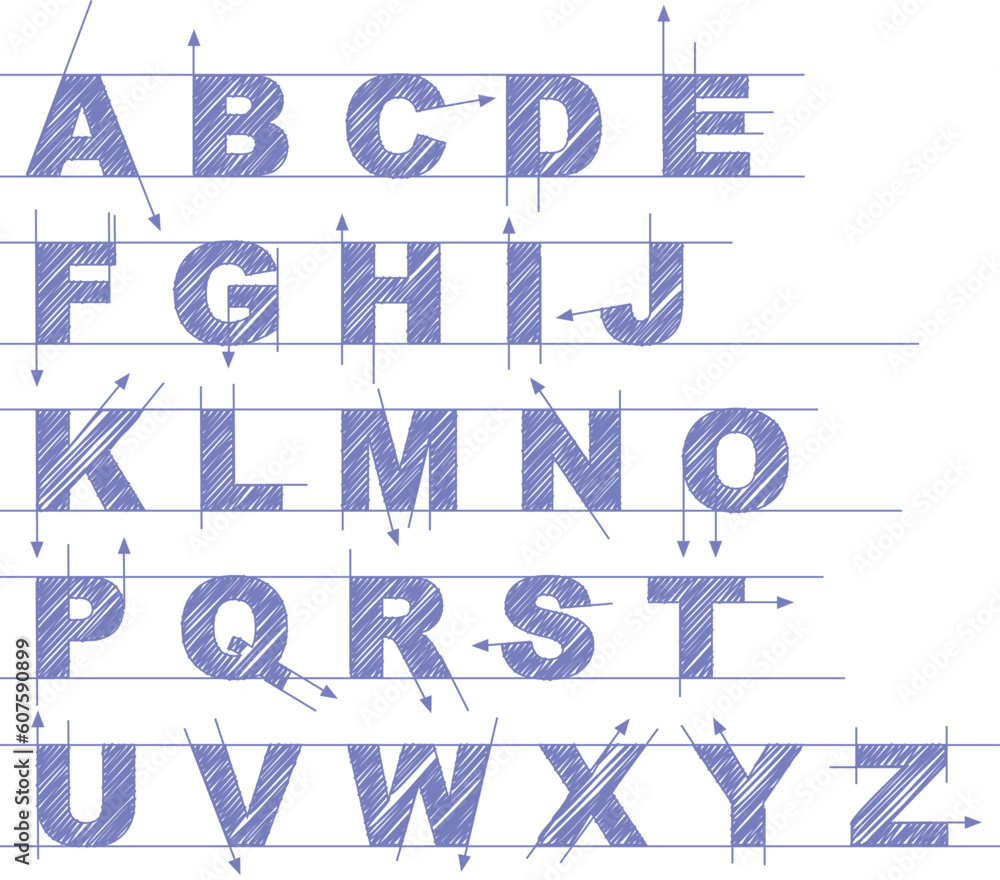 Poster draft type set