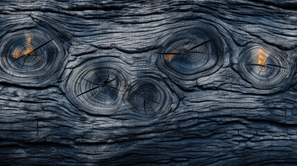 Burnt wood background texture by generative AI