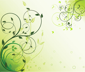 Abstract floral background vector
