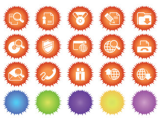 vector Internet icons 2 sun series