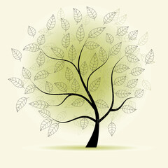 Obraz premium Art tree beautiful for your design