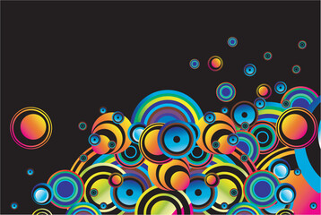 Colorful mix of circles for this Stylish background