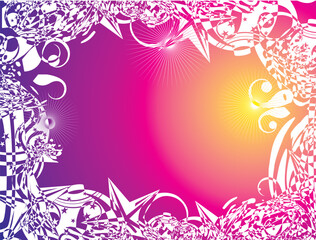 Abstract Colorful fantasy design background