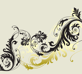 vector ornament In flower style