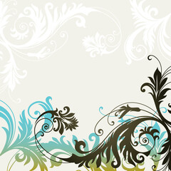 vector ornament In flower style