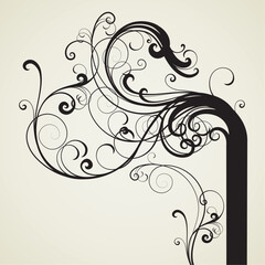 vector ornament In flower style