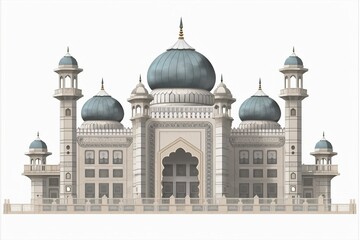 Fototapeta na wymiar The Illustration of a mosque