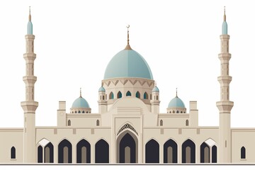 Fototapeta na wymiar The Illustration of a mosque