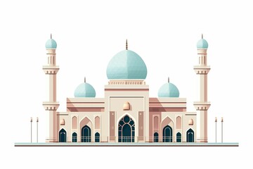 Obraz premium The Illustration of a mosque