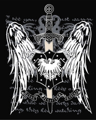 heraldic crest emblem design