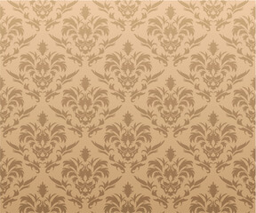 Abstract seamless vector damsk background for design use