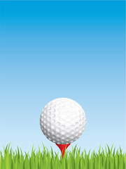 Golfing background.  Grouped for easy editing.  Please check my portfolio for more golf illustrations.