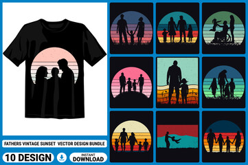 happy fathers day silhouette bundle