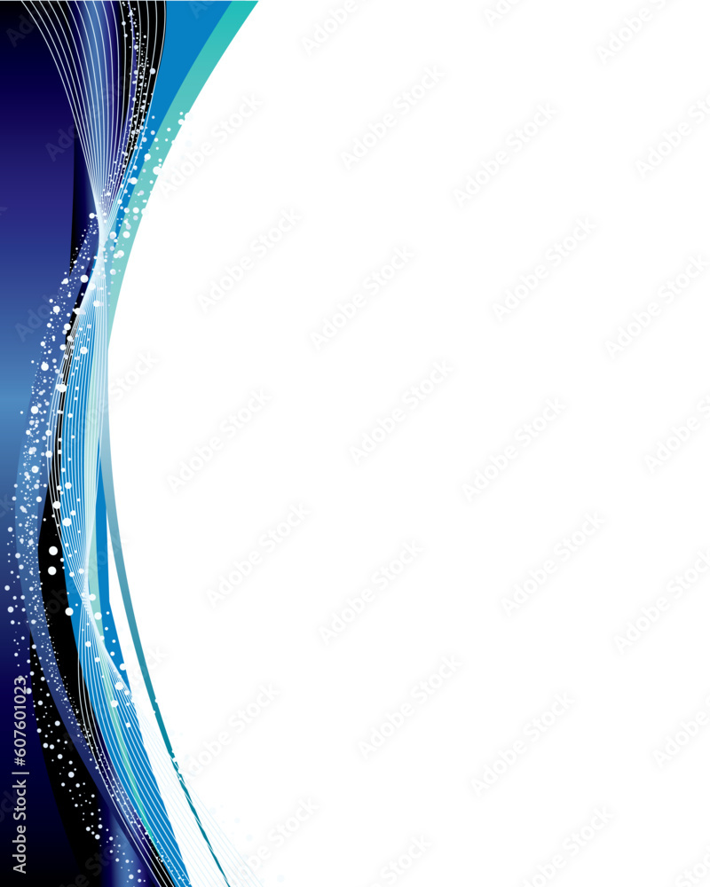 Poster abstract vector frame background with bubbles spray