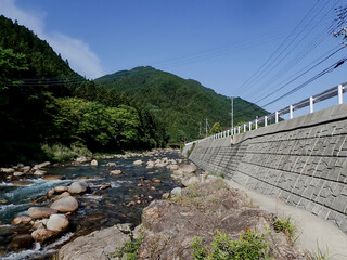 大芦川での渓流釣り