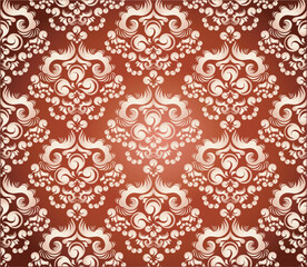 Vector art background with decorativ floral ornament