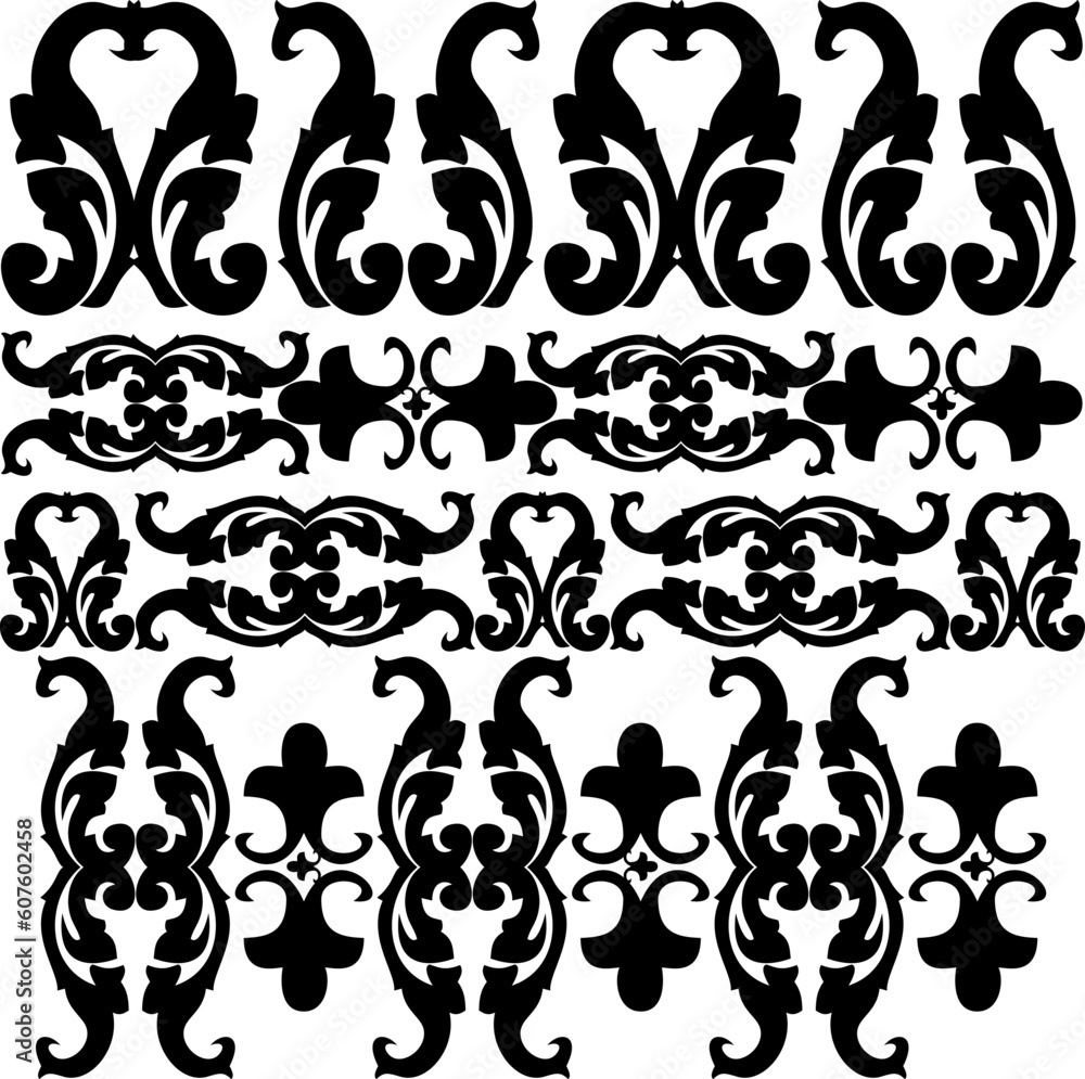 Poster collection of vector patterns set. see portfolio for different composition