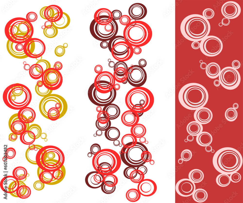 Poster vector set with pattern bubble