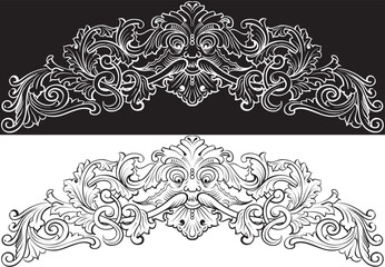 Illustration of old ornament