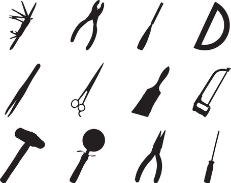 Set icons. Tools. Similar images can be found in my gallery.