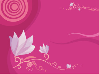 vector illustration of a beautiful decorative postcard