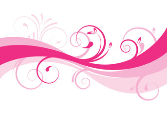 pink abstract floral background design