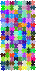 puzzle color vector illustration