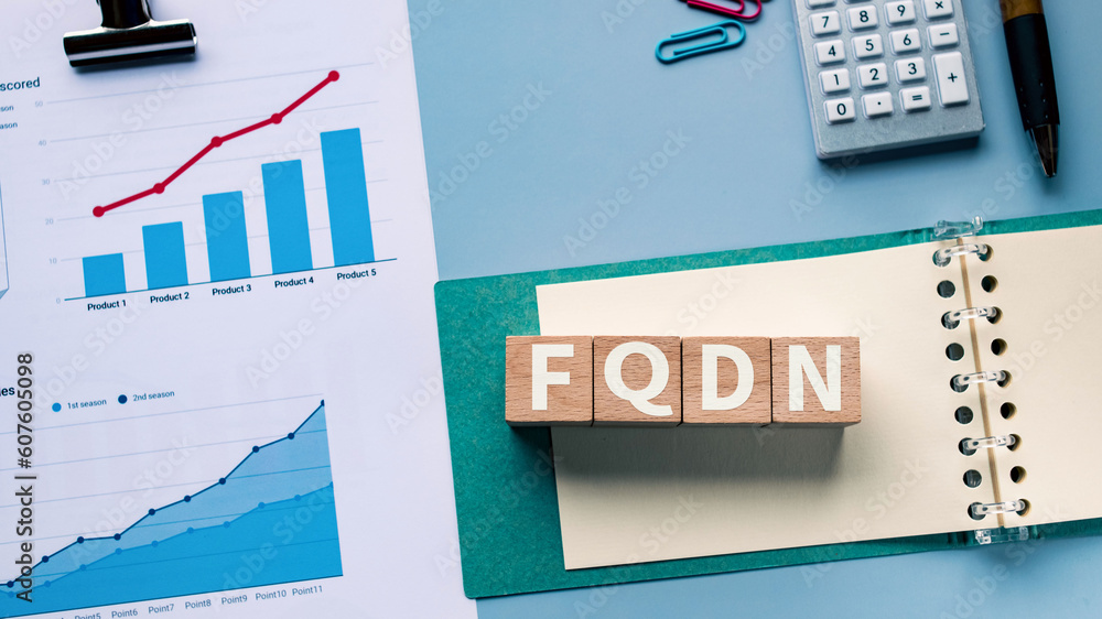 Poster there is notebook with the word fqdn. it is an abbreviation for fully qualified domain name as eye-c