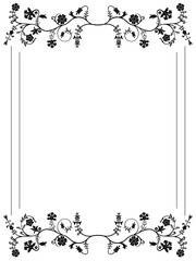 Vector floral frame.