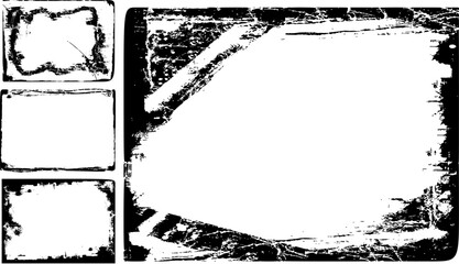 Obraz premium Grunge texture border design for your label