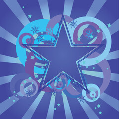 blue star design