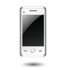 Mobile phone editable vector illustration