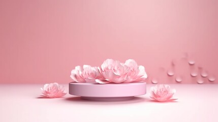 Plakat pink rose petals