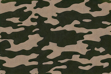 Beautiful texture of military camouflage. Generative AI