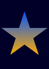 illustration of star icon , star symbol logo